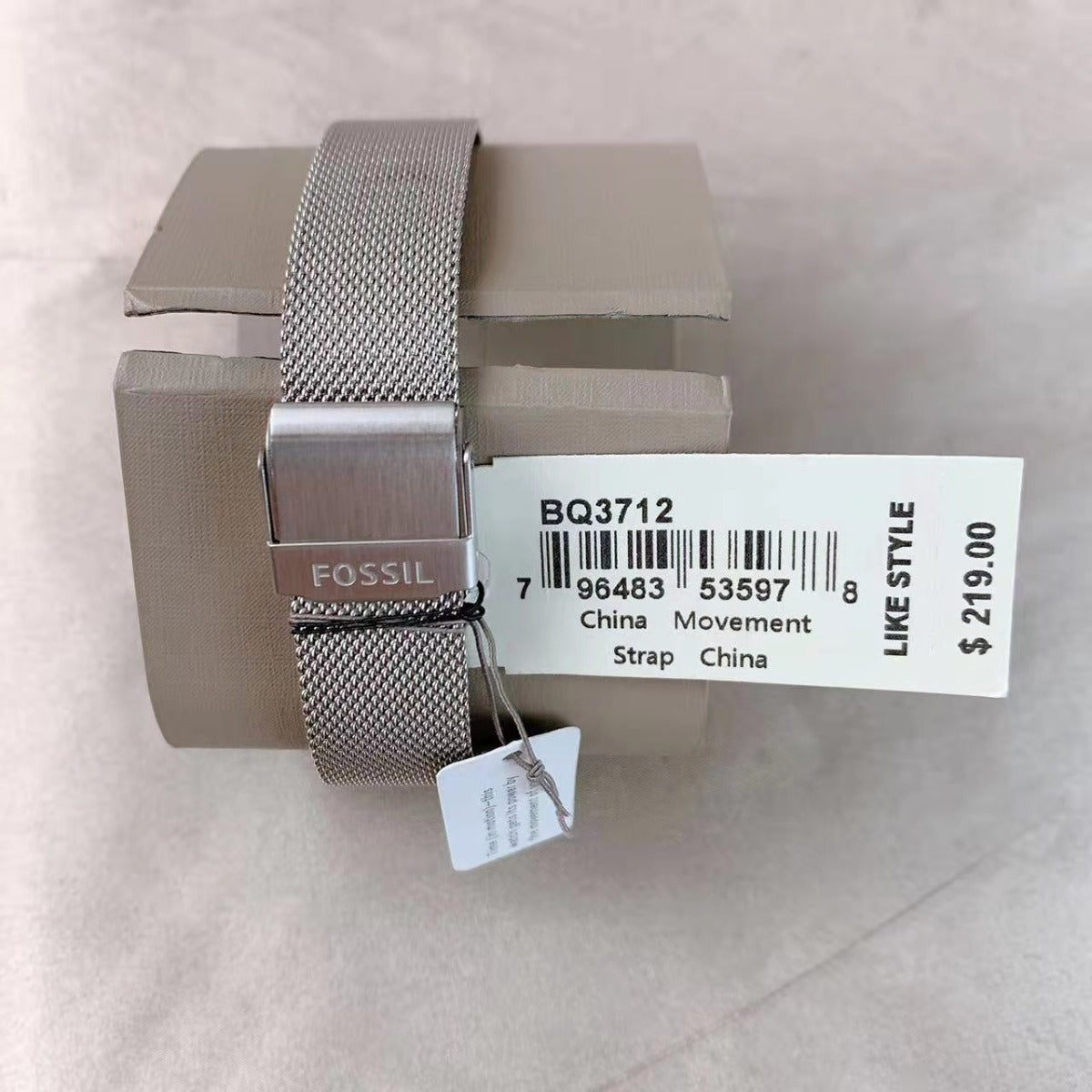 Fossil BQ3712 Rye Automatic Stainless Steel Mesh Watch Fossil BQ3712 Rye Automatic Stainless Steel Mesh Watch